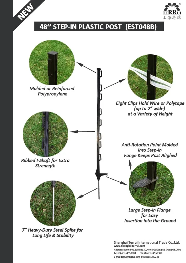 Heavy Duty Treadin Post/step In Fence Posts 48'' Buy Galvanized Fence