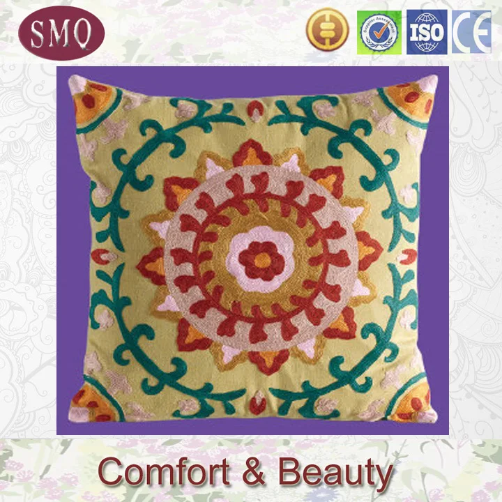 Custom Cushion Cover Hand Embroidery Design Machine Embroidery Buy