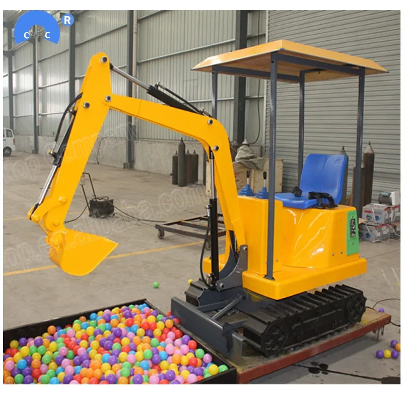 Lower Price For Kid Mini Excavator Coin Operated Amusement ...