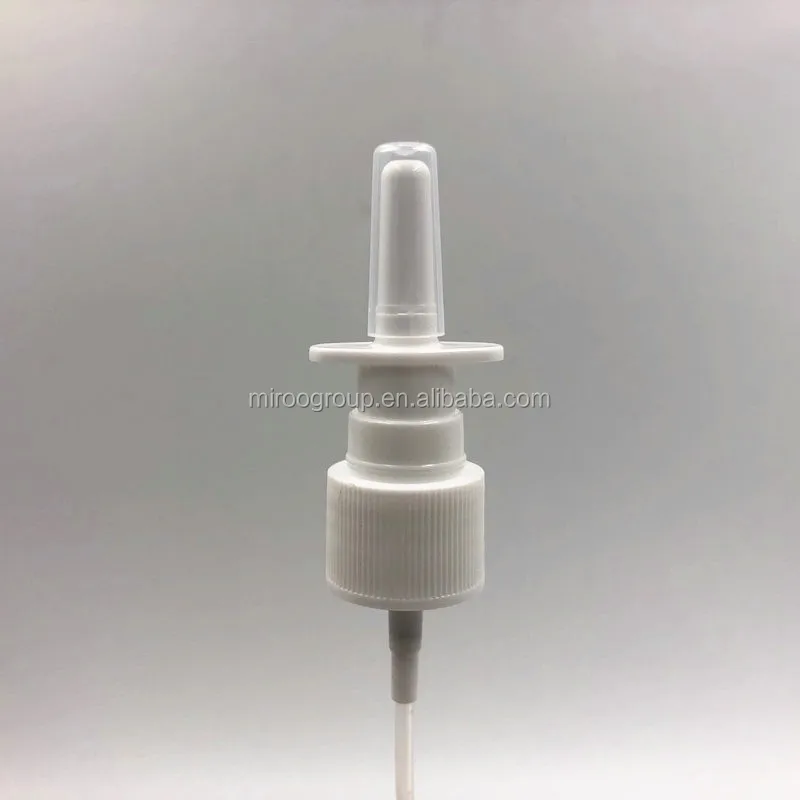 Medical Nose Spray Pump 20mm Plastic Hand Pressure Nasal Sprayer For