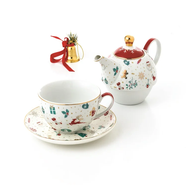 New Bone China Tea Set With Teapot For Christmas Tea For One Buy Tea