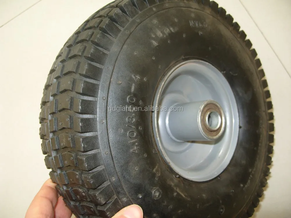Metal rim 3.50-4 air rubber tire