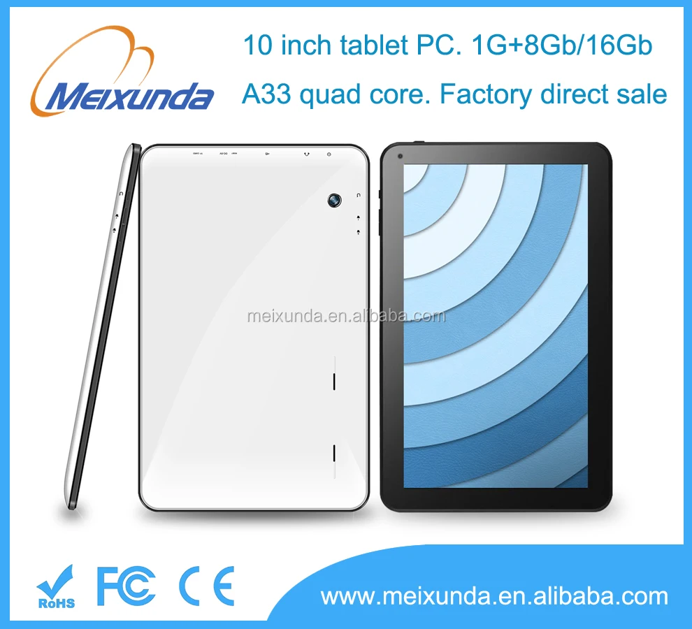 Factory sales 10.1 inch tablet pc android 4.4 Allwinner A33 quad core 1024*600 tablet pc