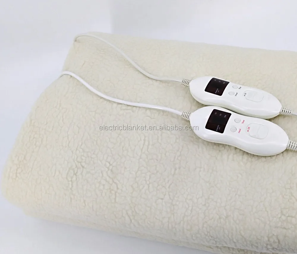 Ul Plug 110v130v Comfortable Fake Wool Heated Electric Under Blanket