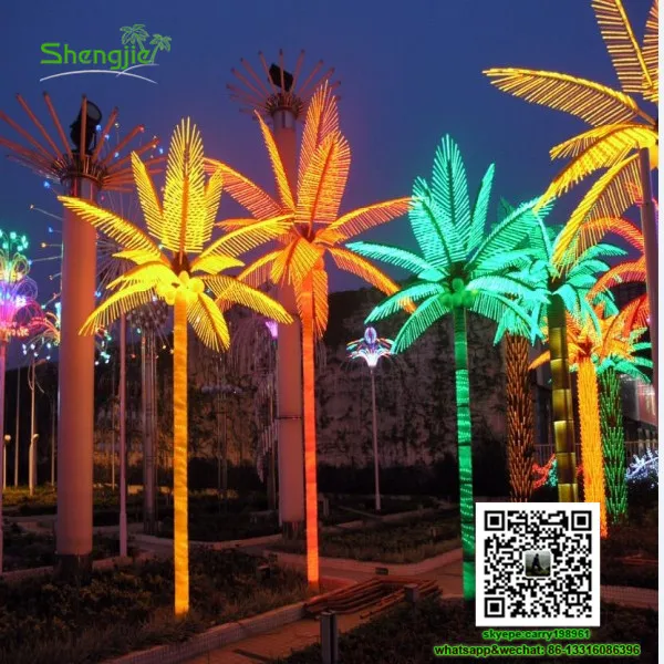 Sjfgs03 Colorful Led Coconut Palm Tree Light Stage Decoration Led