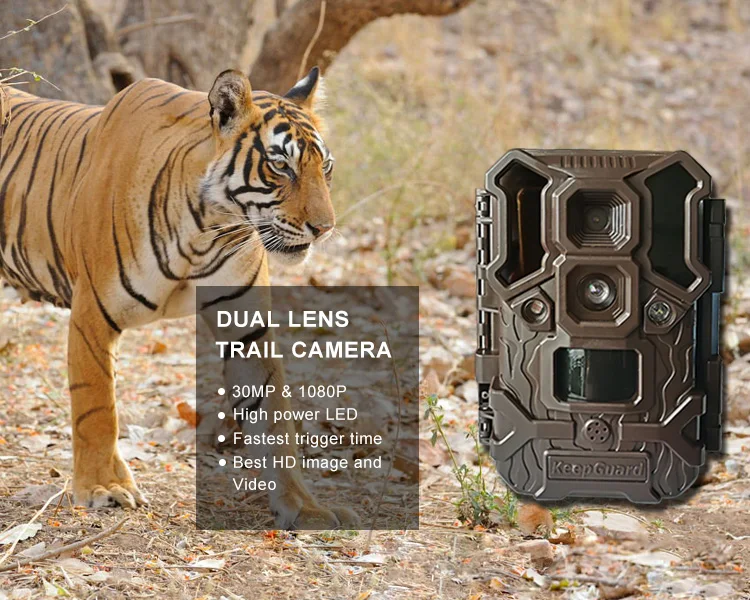 dual lens 14MP cmos day and night sensor wildlife hunting camera