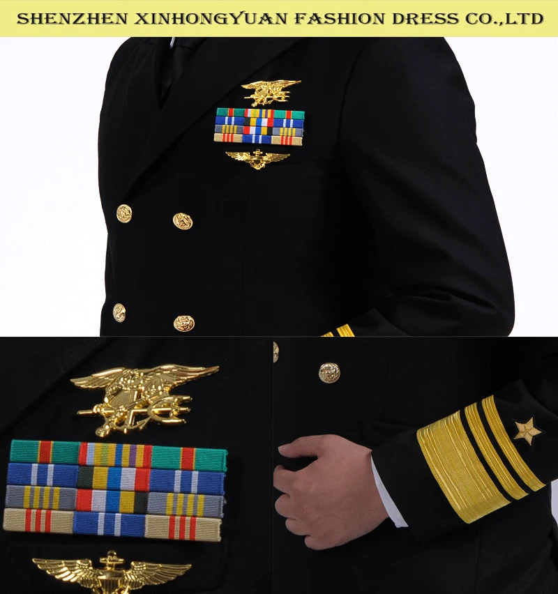 Royal Navy Uniform Double-breasted Pilot Man Uniform/officer Uniform In ...