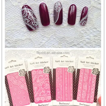 White Lace Nail Sticker Dearbeauty Art Custom White Lace Nail Sticker Dearbeauty Art Custom Accessory Fashion Design Designs Decal Product