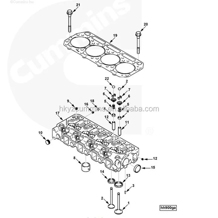 Usa A2300 Diesel Generator Engine Cylinder Head Gasket 4900345 For ...