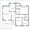 150 square meters with 3bedrooms prefabricated houses plan