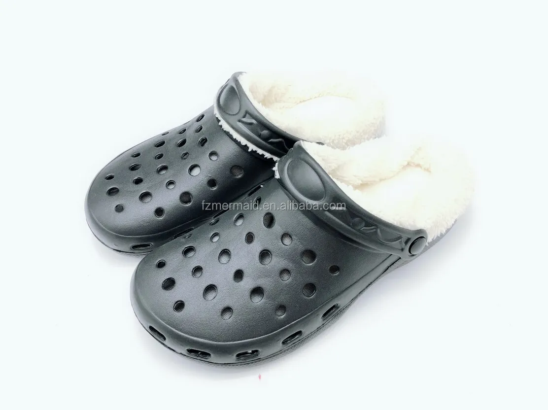 2024 New Style Eva Clogs Winter Fur slippers Lined Slipper Garden Outdoor Clogs