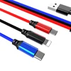Free with package otg usb magnetic usb lithium battery charger 3 4 in 1 fast charging cord cable