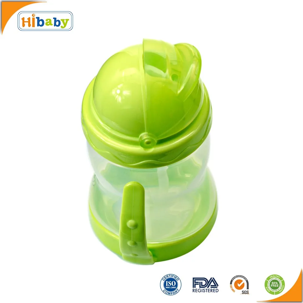 Bpa Free 280ml Clear Pp Plastic Baby Trainer Sippy Cups