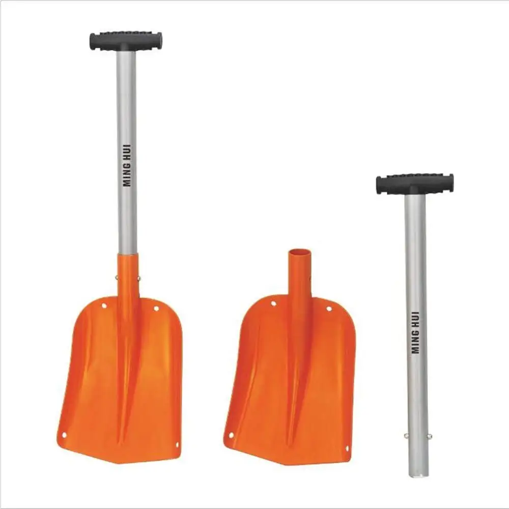 18 Orange Emsco Group 1213-1 Bigfoot Steel Shovel-18 Blade-Non-Stick Coating-Wooden Handle Snow Shovel