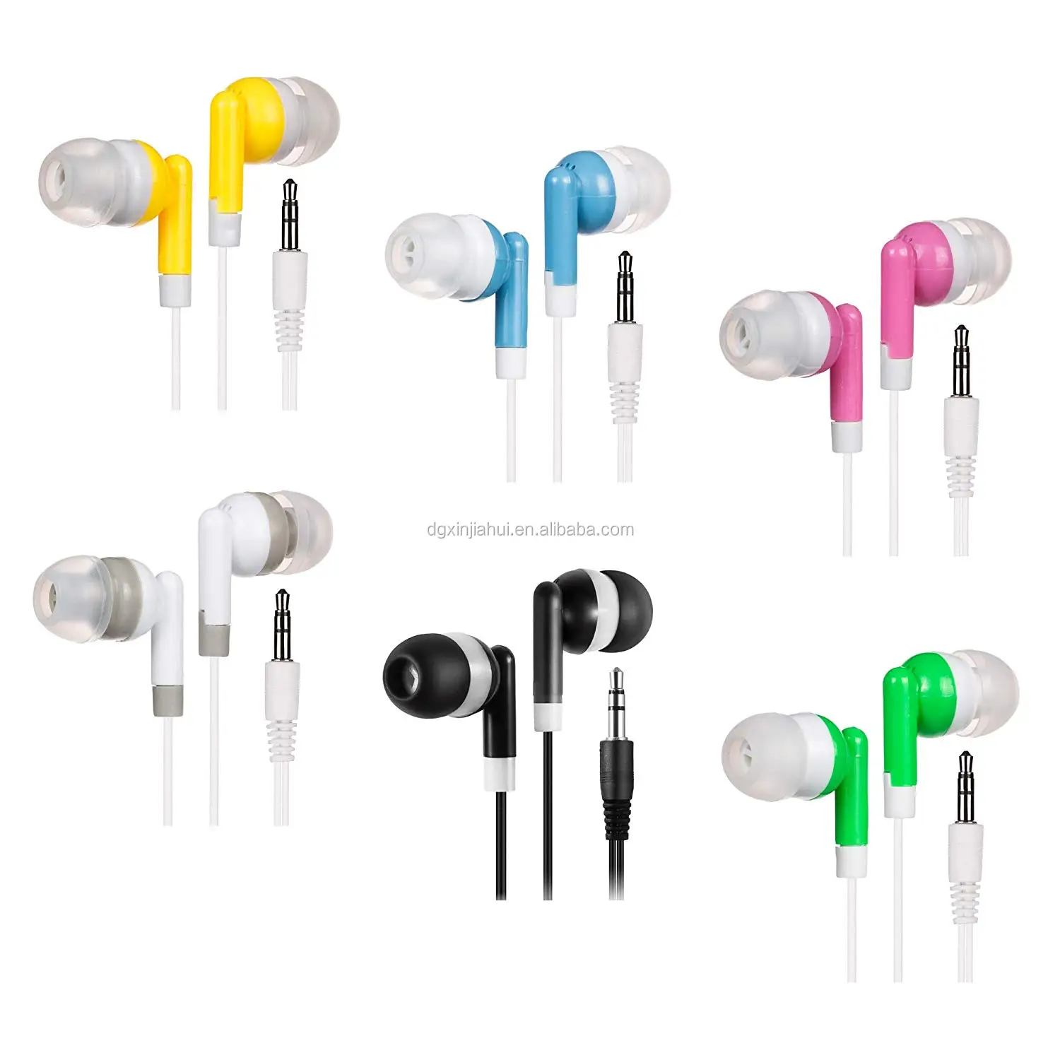 Bulk Earbuds Headphones Wholesale Earphones-100 Pack Disposable Ear ...