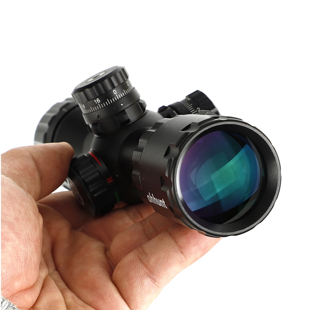 Ohhunt 39x32 Ao Compact Scope 1/2 Half Mil Dot Reticle Turrets Locking