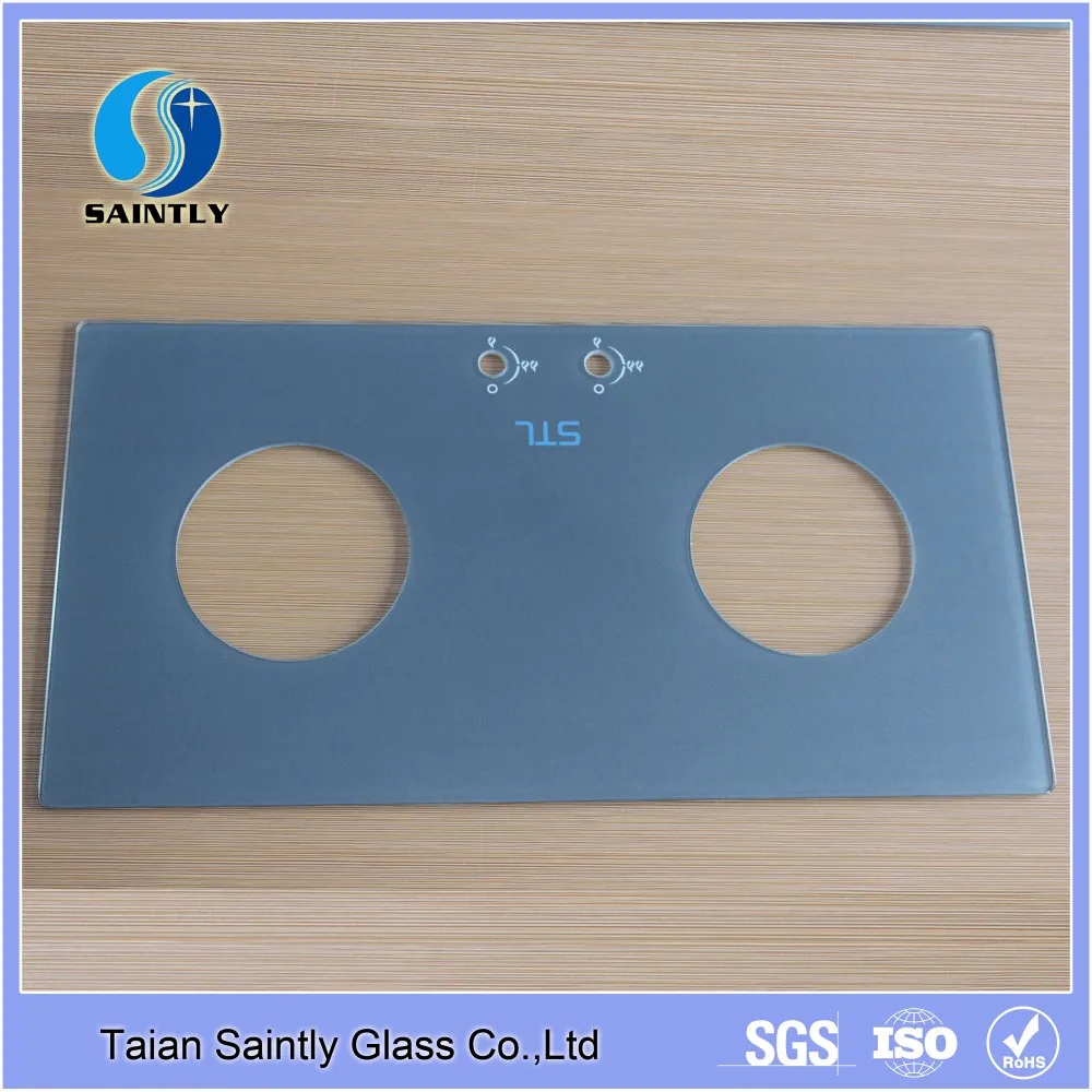 6mm Ral color silk screen printing toughened glass for cooktop