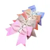 Factory cheap wholesale custom colorful cheer bows for girls hair