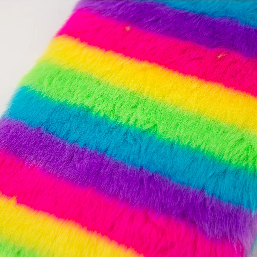 Rainbow Beautiful Color Soft Fluffy Cover Notebook For Gift Diary - Buy ...