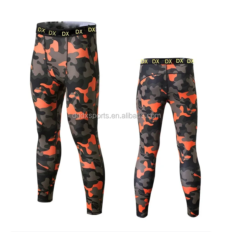 mens camo running tights