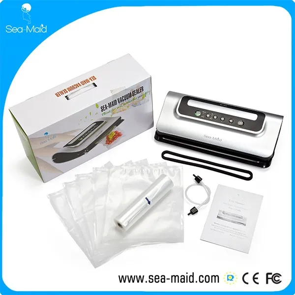 Sea-maid Household kitchen food vacuum packaging machine vacuum sealer with bag roll