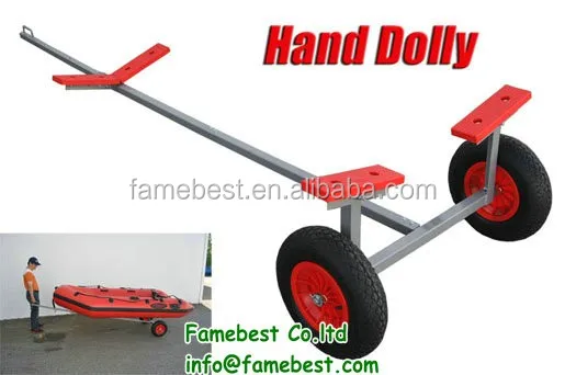 Hot Dipped Galvanized Boat Dolly with 15'' Launching Wheels 