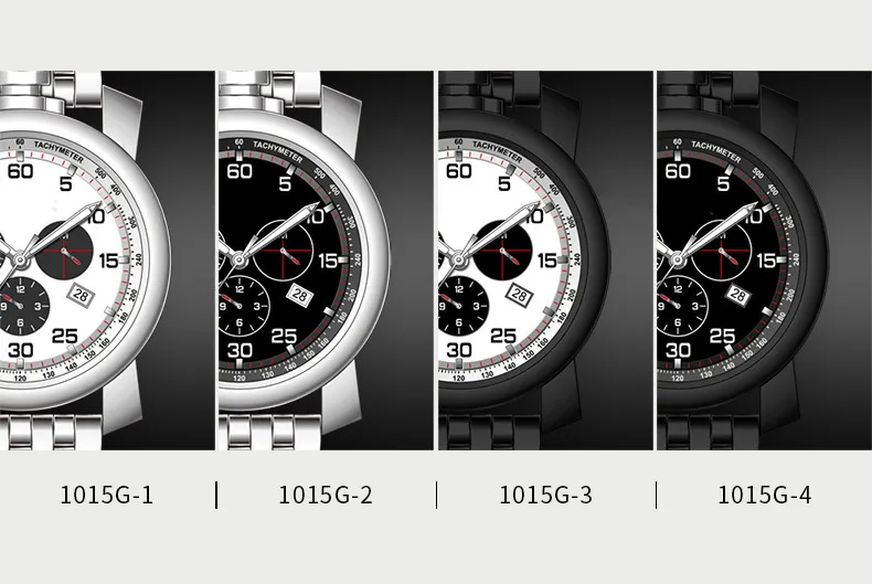 multicolor stainless steel watch