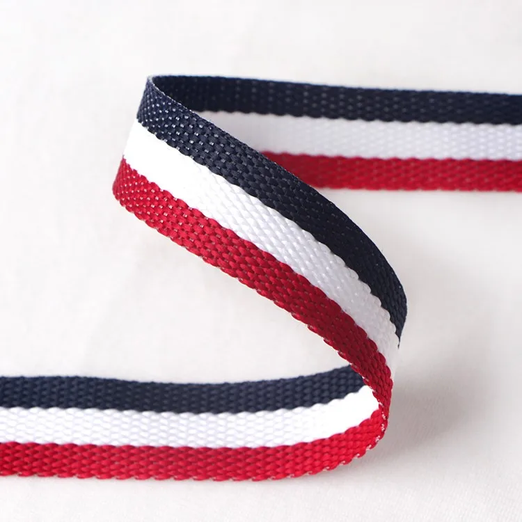 Hot Sale Recycled Holiday Nylon Tricolor Weaving Ribbon - Buy [weaving ...