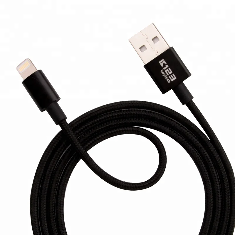 High quality MFi certification Nylon Braided 2.4A Orignal C48 connector usb charger cable for iphone - idealCable.net