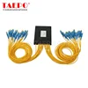 TAEPO Alibaba China manufacture 1x2 1 1x4 1x8 1x16 1x32 1x64 32 port singlemode multimode sc fiber optical ABS PLC splitter