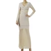 women long maxi bandage elegant long sleeve mesh formal wedding bridesmaid dresses
