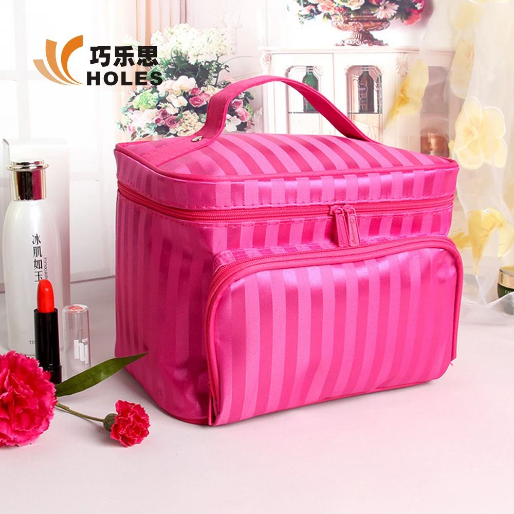 Professional Large Cosmetic Case Makeup Bag Storage Handle Organizer Travel  Kit