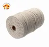 100% bleached cotton rope 1/4" solid braid 1/2"