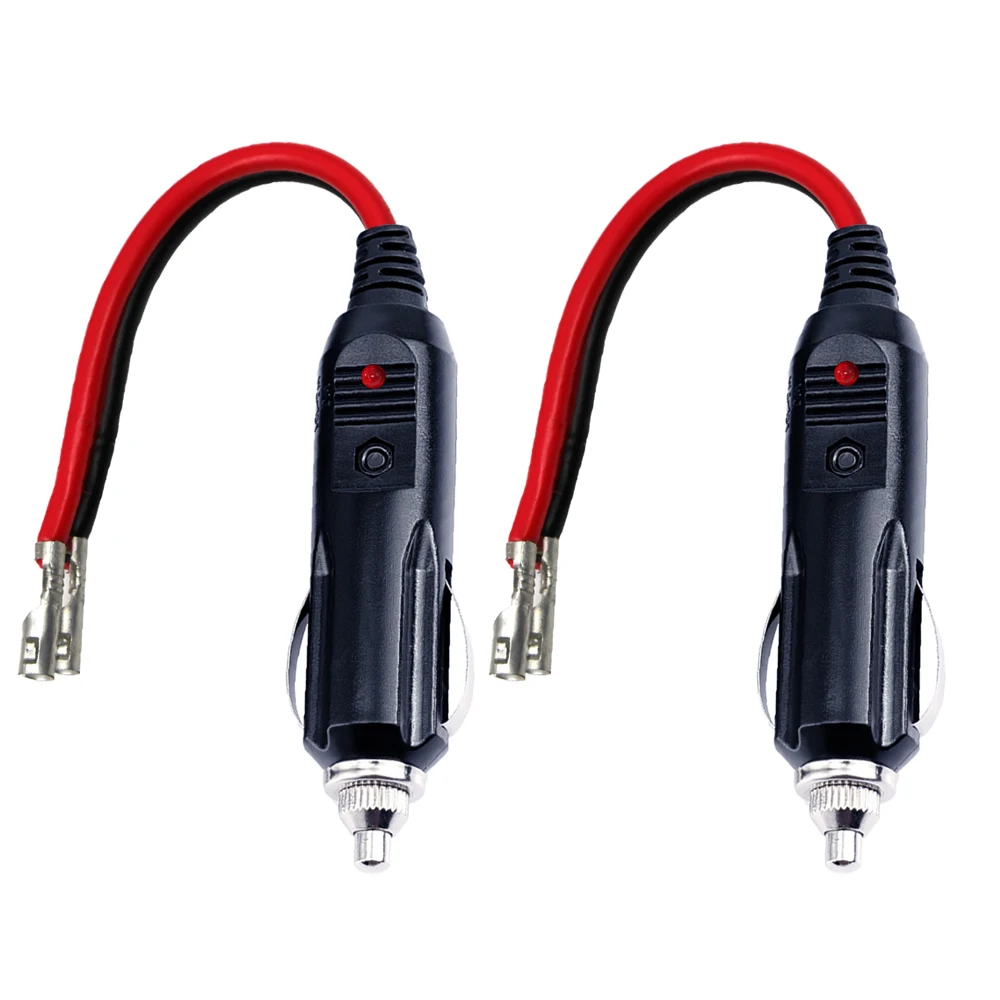 12ft Male To Female Adapter Plug Extension Cable Motorcycle 12V Car Cigarette Lighter Socket With Cover