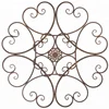 Rust Scroll Metal Wall Decor