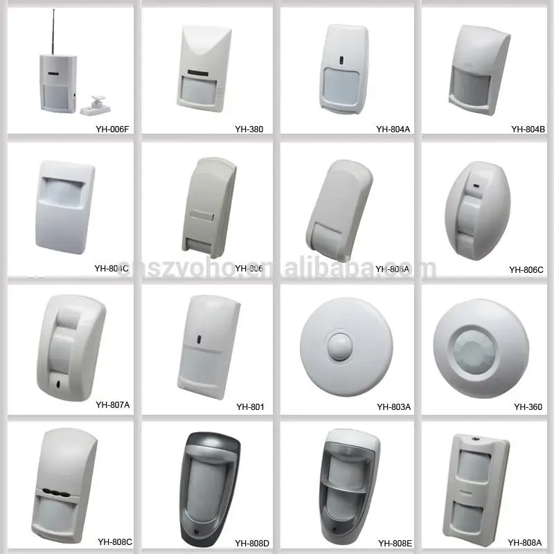 Catalog of PIR motion detectors