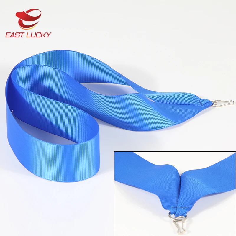 Newest Custom Blue Color Ribbon Medal Lanyard Neck Strap For Activity ...