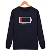 fashion custom logo print help me low battery camo hoodies sweatshirt without hood