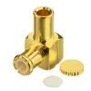 Semi-Flexible Cable Connector MCX Plug Male Right Angle Solder for Semi-Rigid .086" RG405 Cable