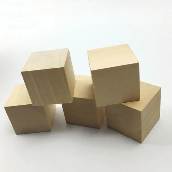 unfinished baby blocks