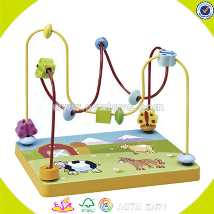 Wholesale Lovely Animal Wooden Wire Bead Toy For Kids W11b020 Buy