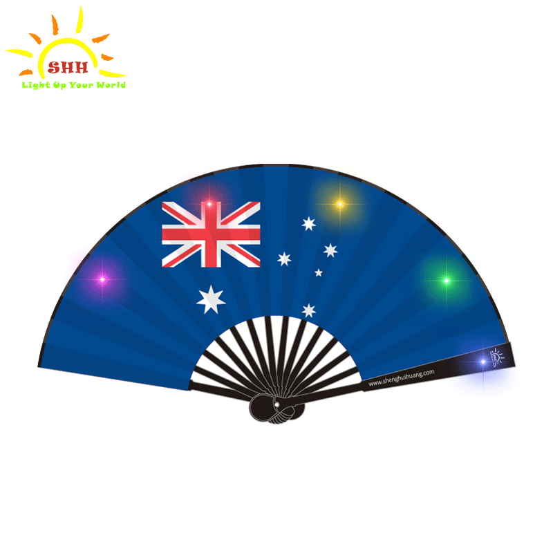 New Design Personalized Custom Printed Folding Hand Fan With Paper