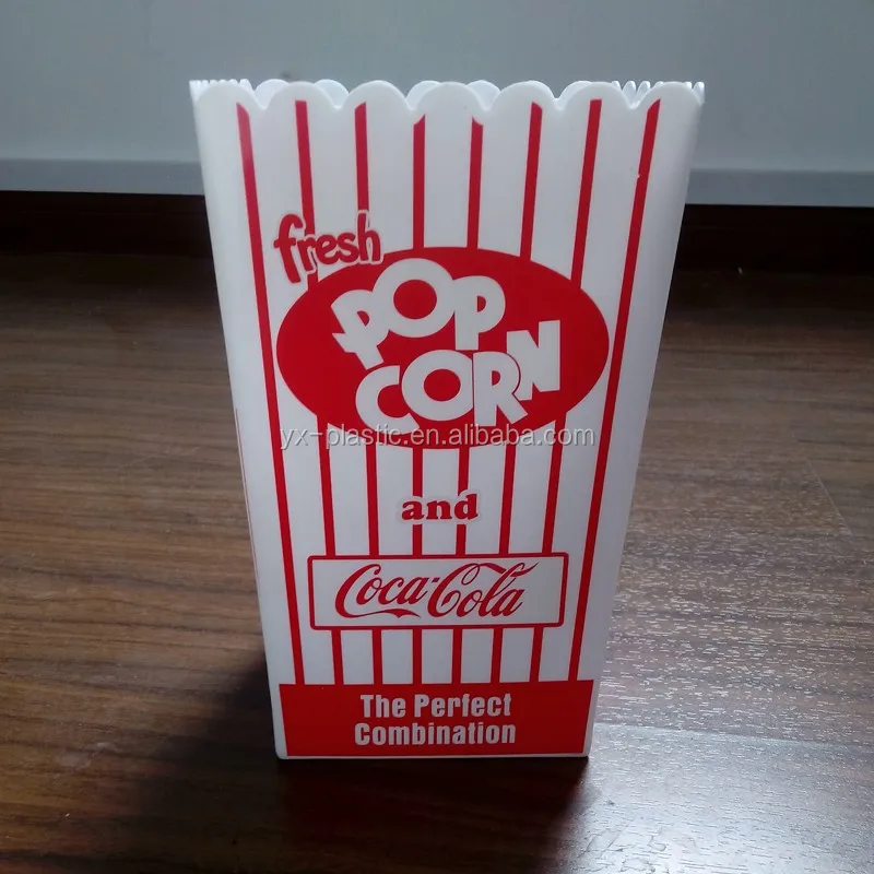 Reusable Large Plastic Popcorn Bowl For Movie Buy Plastic Popcorn