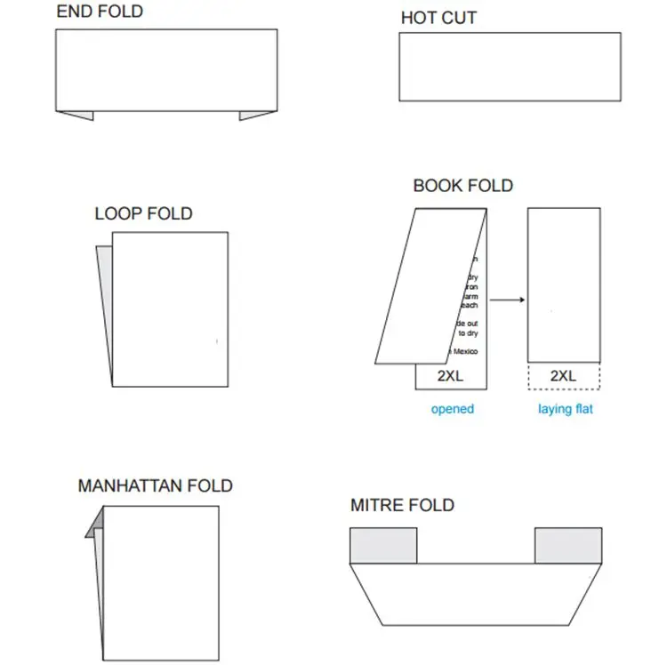 Free Sample Custom Centerfold Garment Woven Label Fashion Loop Fold ...