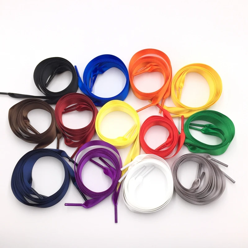 Supply colorful fancy ribbon shoelaces for decoration