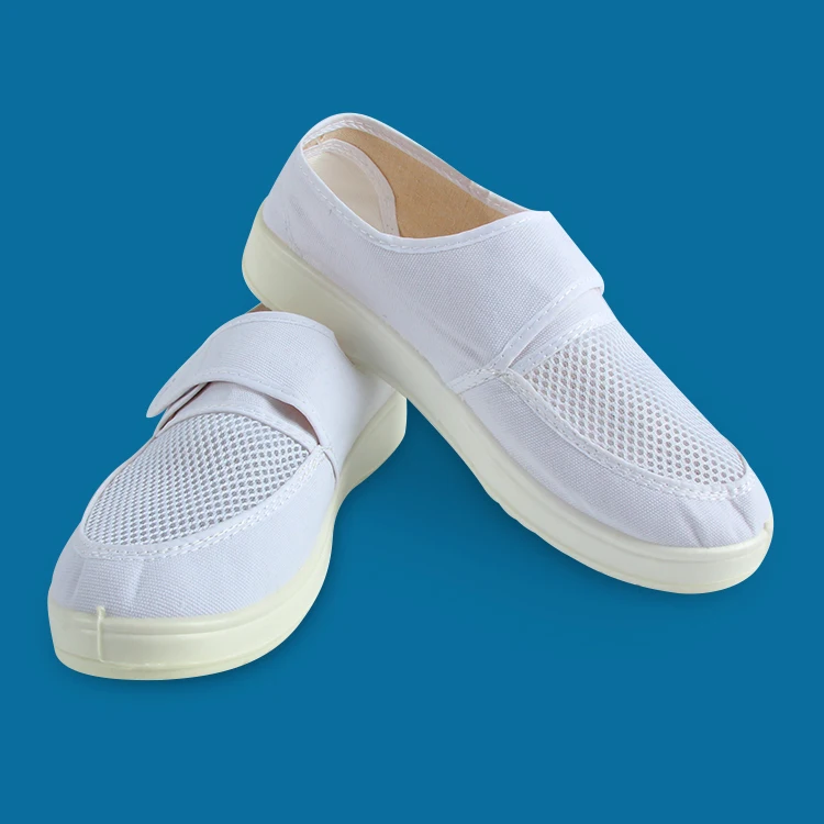 Breathable Unisex Canvas Upper Pu Sole Esd Cleanroom Shoes - Buy Canvas ...
