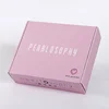 custom printed logo tab lock matte black corrugated clothes mailer shipping boxes
