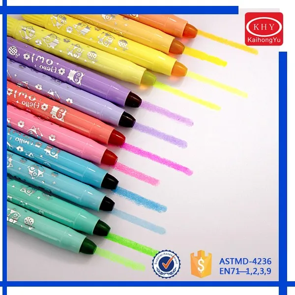 Solid Marker Of Multi Colored New Design Wax Crayon Solid Highlighter