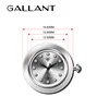 Japan movt stainless steel back mini clock insert