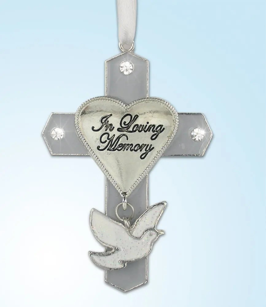 in loving memory picture ornaments